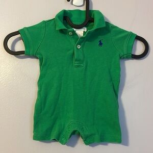 Ralph Lauren Green Polo Cotton Romper size 3 Months